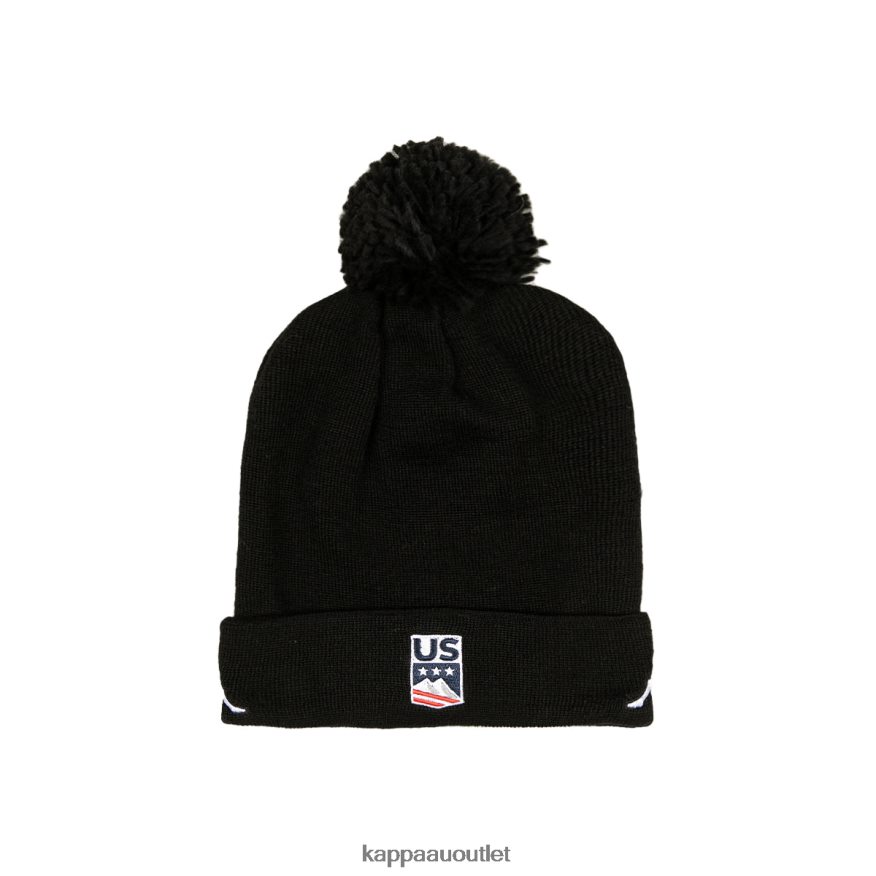 Kappa Unisex 6Cento Flock P US Beanie Black R0HPN8291