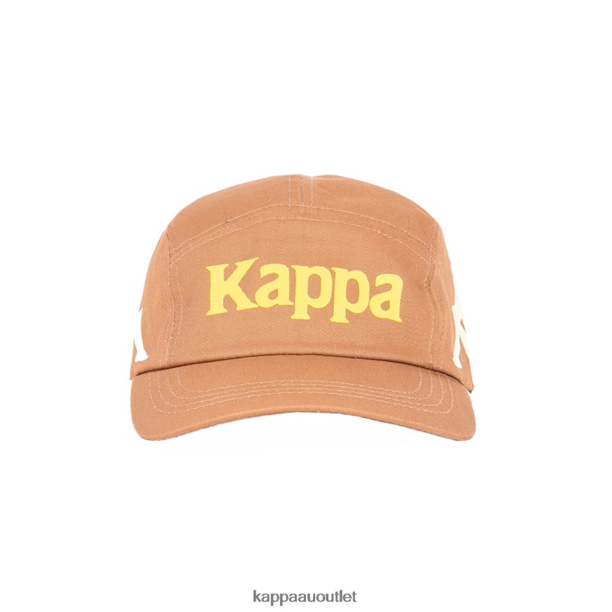 Kappa Unisex Authentic Anfrei Cap Brown Yellow R0HPN8305