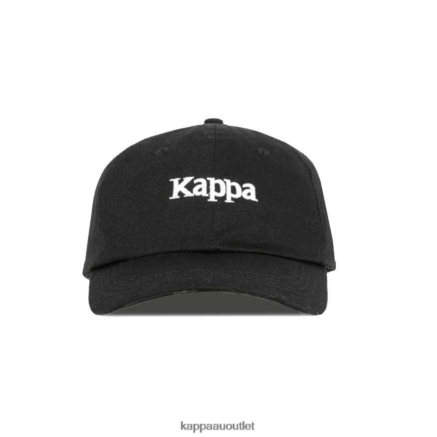 Kappa Unisex Authentic Hoogeveen Cap Black Smoke Orange R0HPN8335