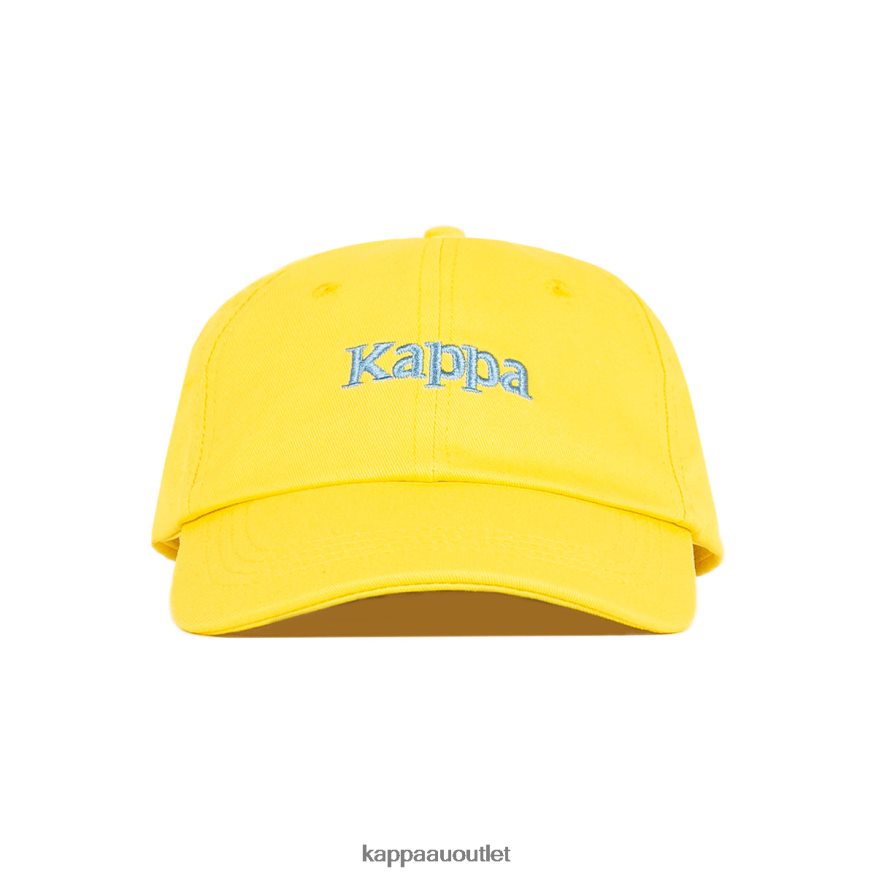 Kappa Unisex Authentic Hoogeveen Cap Yellow Light Blue R0HPN8302