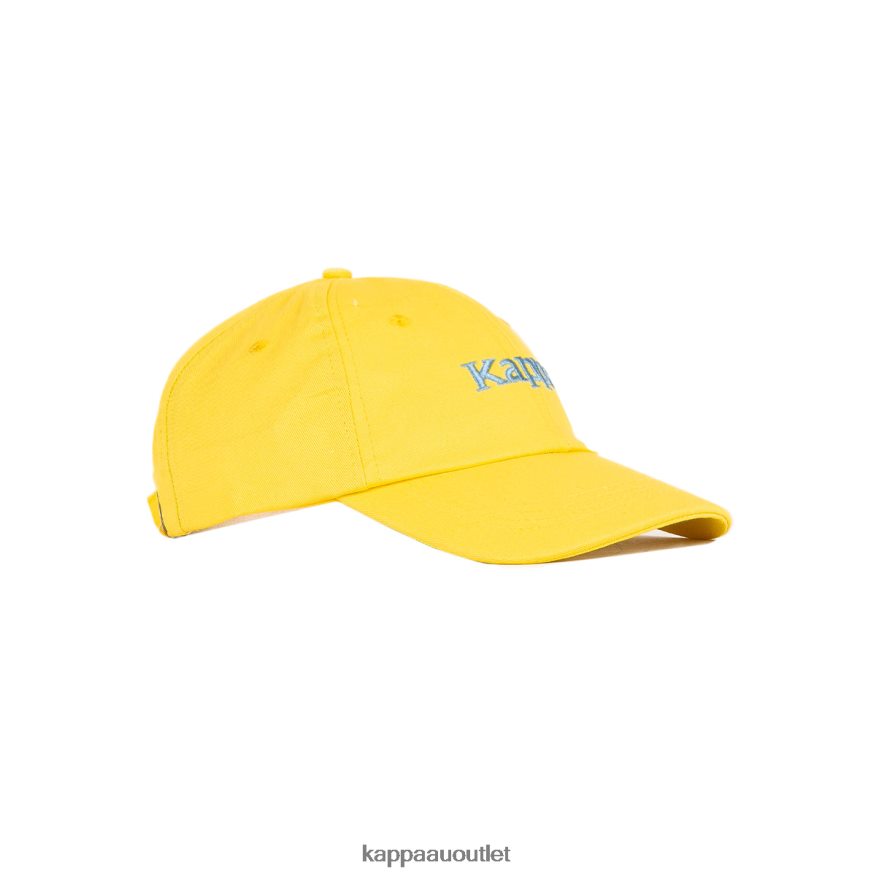 Kappa Unisex Authentic Hoogeveen Cap Yellow Light Blue R0HPN8302