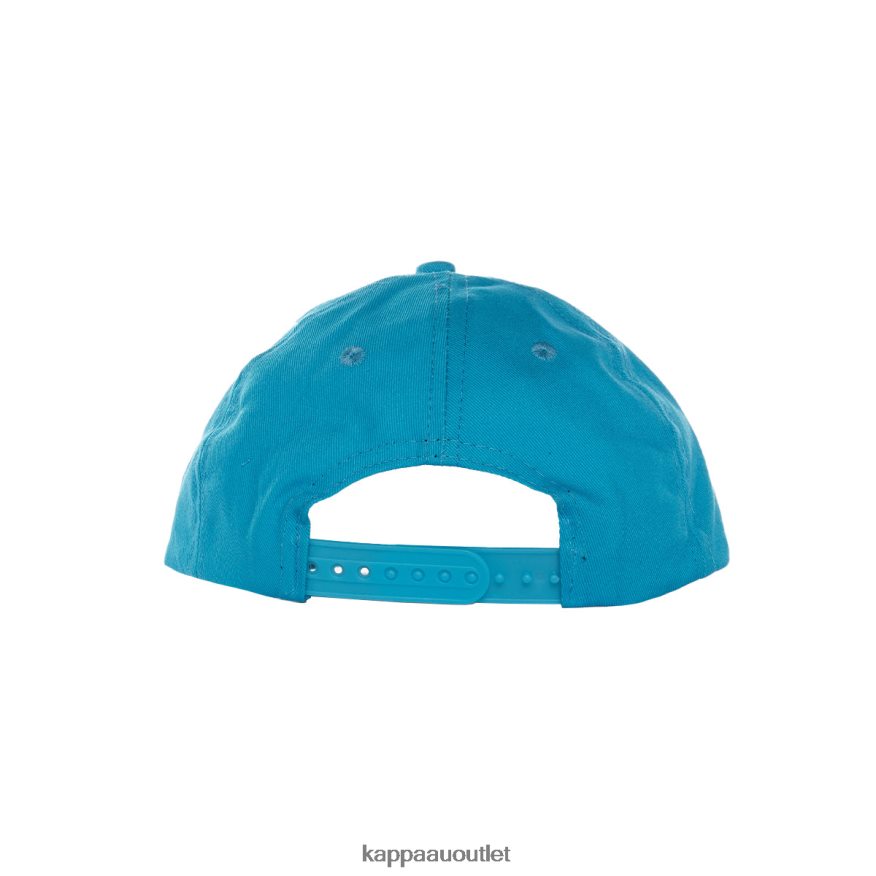 Kappa Unisex Kids Authentic Bzadem Cap Dark Aqua White R0HPN8326