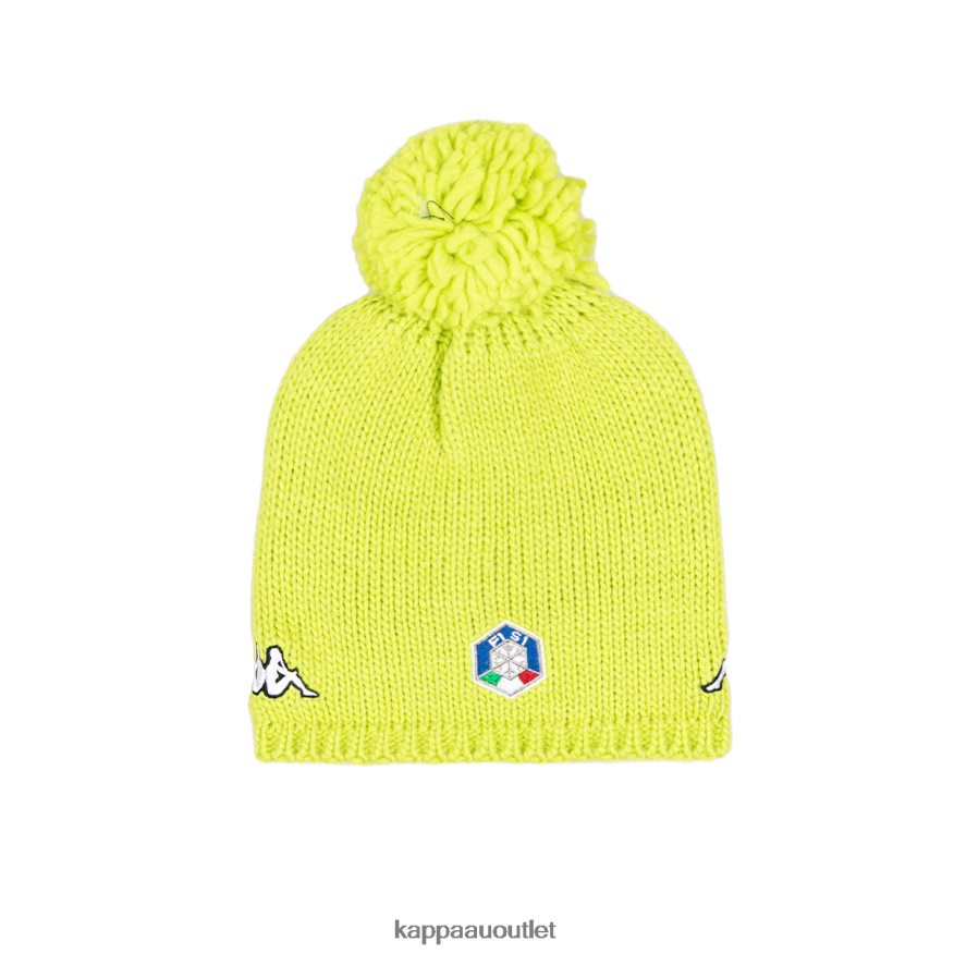 Kappa Unisex 6Cento Flock 3 Fisi Hat Green Lime R0HPN8339