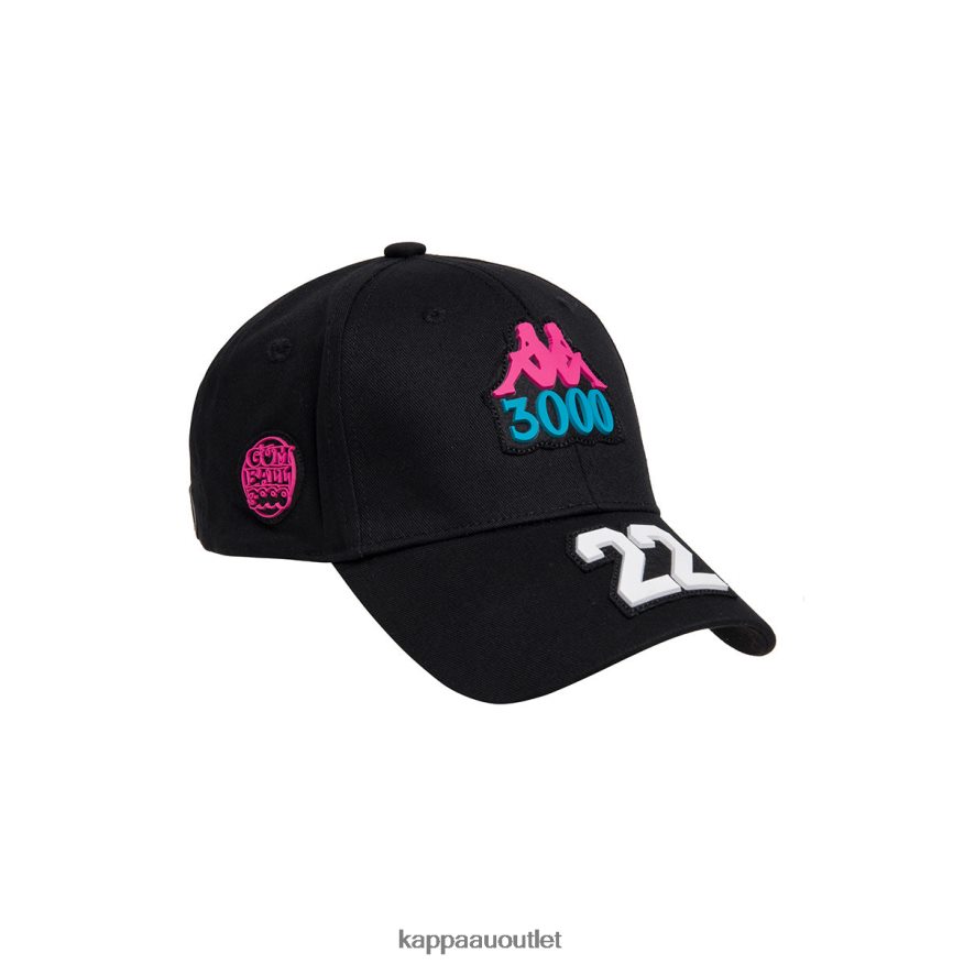 Kappa Unisex Authentic Gumball Genga Hat Black R0HPN8307
