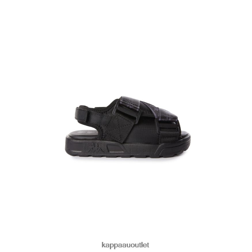 Kappa Unisex Kids 222 Banda Mitel 2 Toddlers Sandals Black Grey R0HPN8818