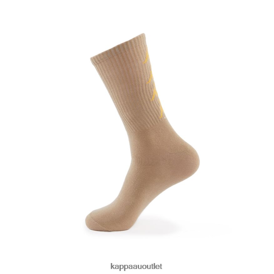 Kappa Unisex Authentic Amal Socks 1 Pack Beige Light Yellow R0HPN8356