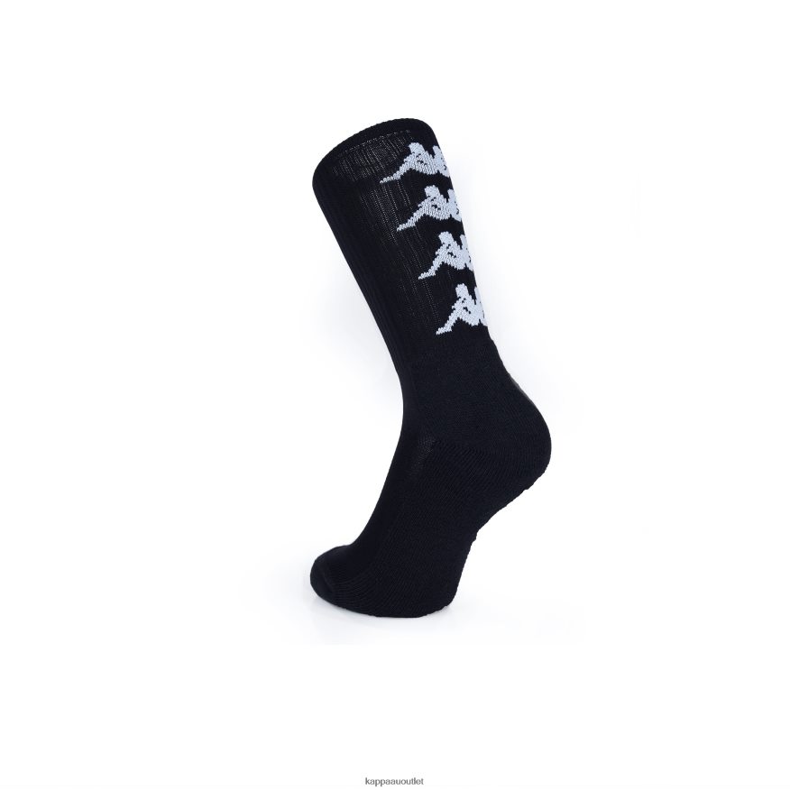 Kappa Unisex Authentic Amal Socks 3 Pack Socks Black R0HPN8349