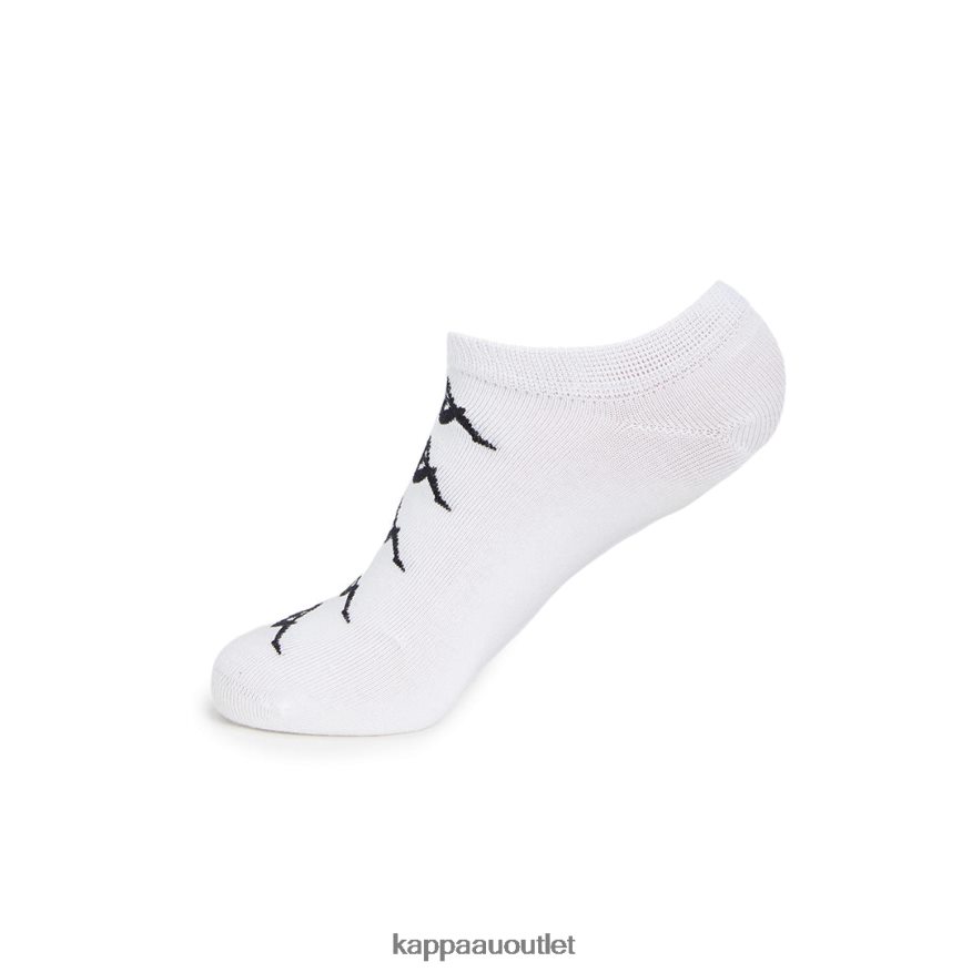 Kappa Unisex Authentic Assis Socks 1 Pack White Black R0HPN8351