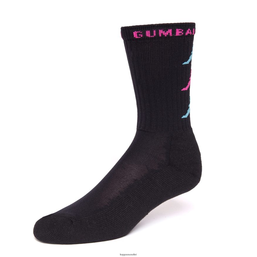 Kappa Unisex Authentic Gumball Gamal Socks Black R0HPN8357