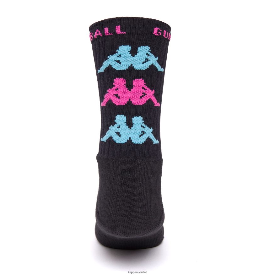 Kappa Unisex Authentic Gumball Gamal Socks Black R0HPN8357