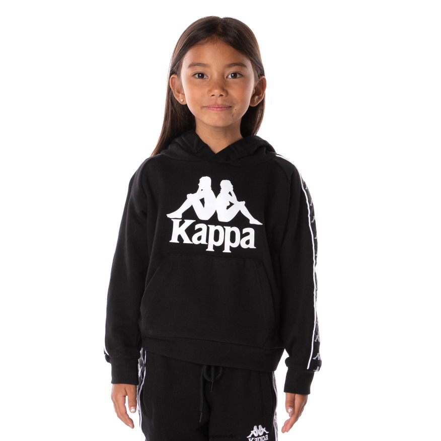 Kappa Kids Kids 222 Banda Hurtado 2 Hoodie Black R0HPN8516