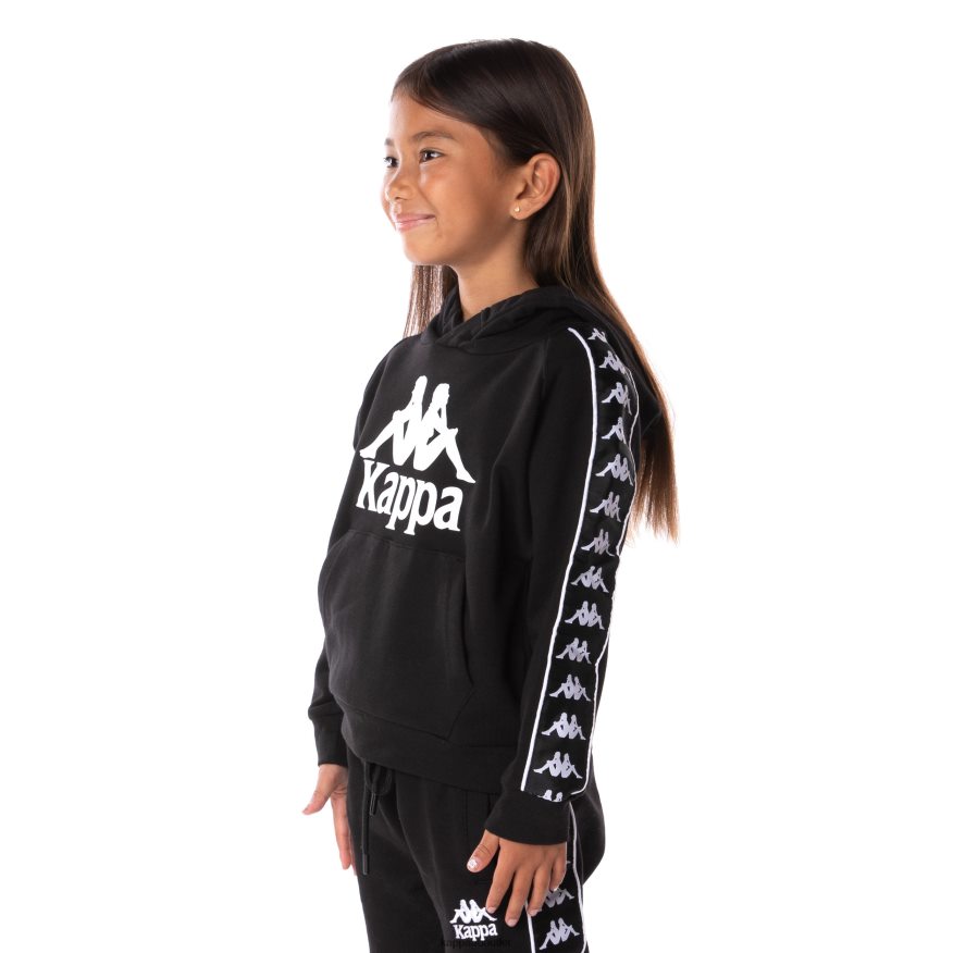 Kappa Kids Kids 222 Banda Hurtado 2 Hoodie Black R0HPN8516