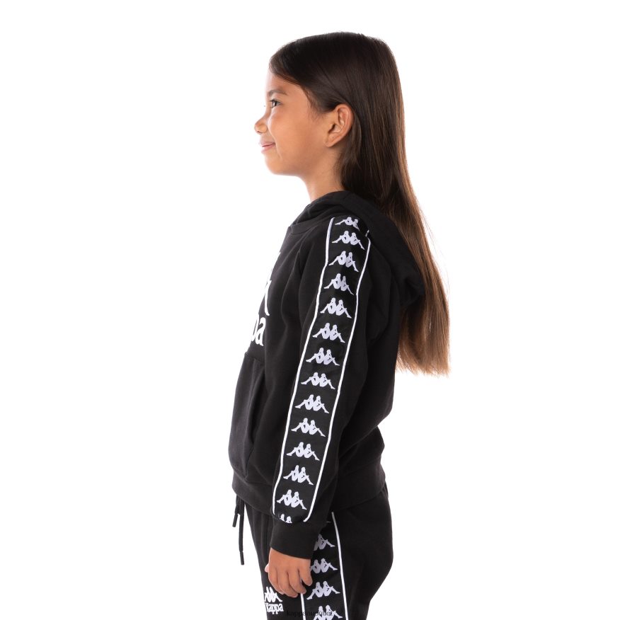 Kappa Kids Kids 222 Banda Hurtado 2 Hoodie Black R0HPN8516
