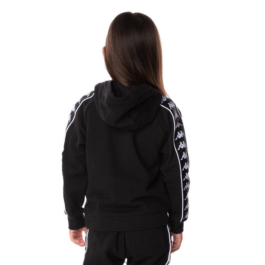 Kappa Kids Kids 222 Banda Hurtado 2 Hoodie Black R0HPN8516