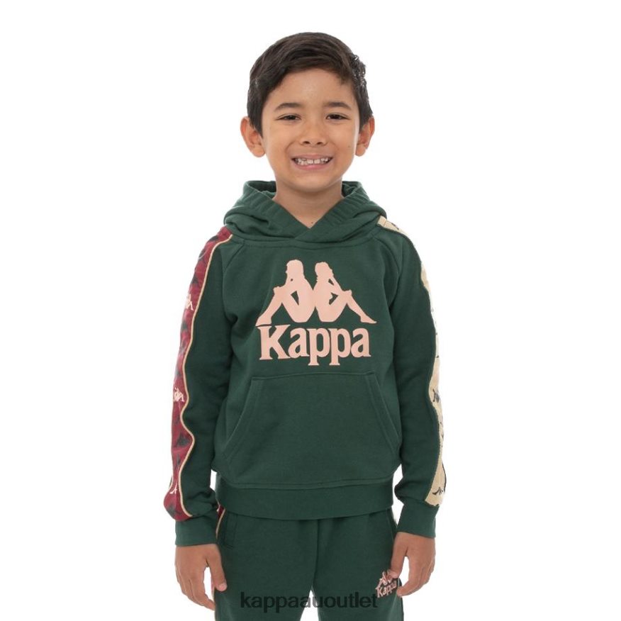 Kappa Kids Kids 222 Banda Hurtado 3 Hoodie Green Pink Beige R0HPN8560