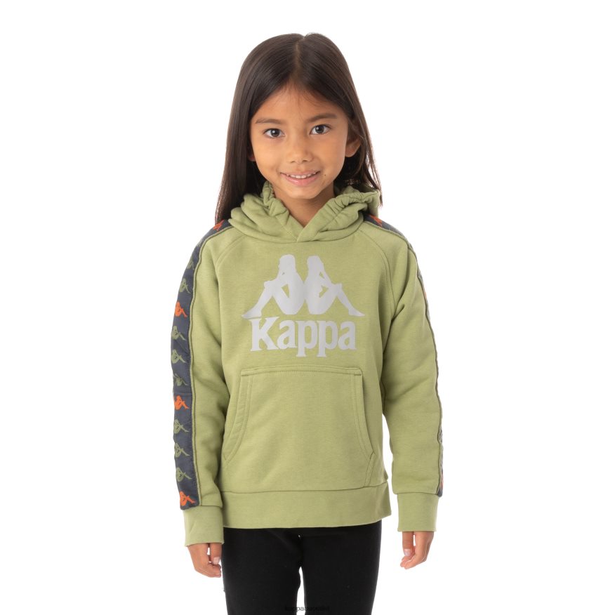 Kappa Kids Kids 222 Banda Hurtado 3 Hoodie Green Salvia R0HPN8550