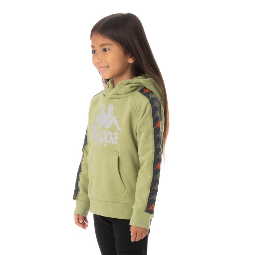 Kappa Kids Kids 222 Banda Hurtado 3 Hoodie Green Salvia R0HPN8550