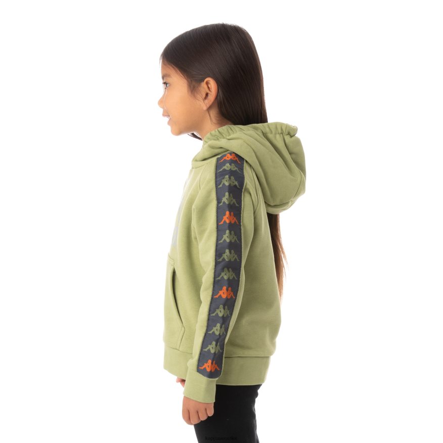 Kappa Kids Kids 222 Banda Hurtado 3 Hoodie Green Salvia R0HPN8550