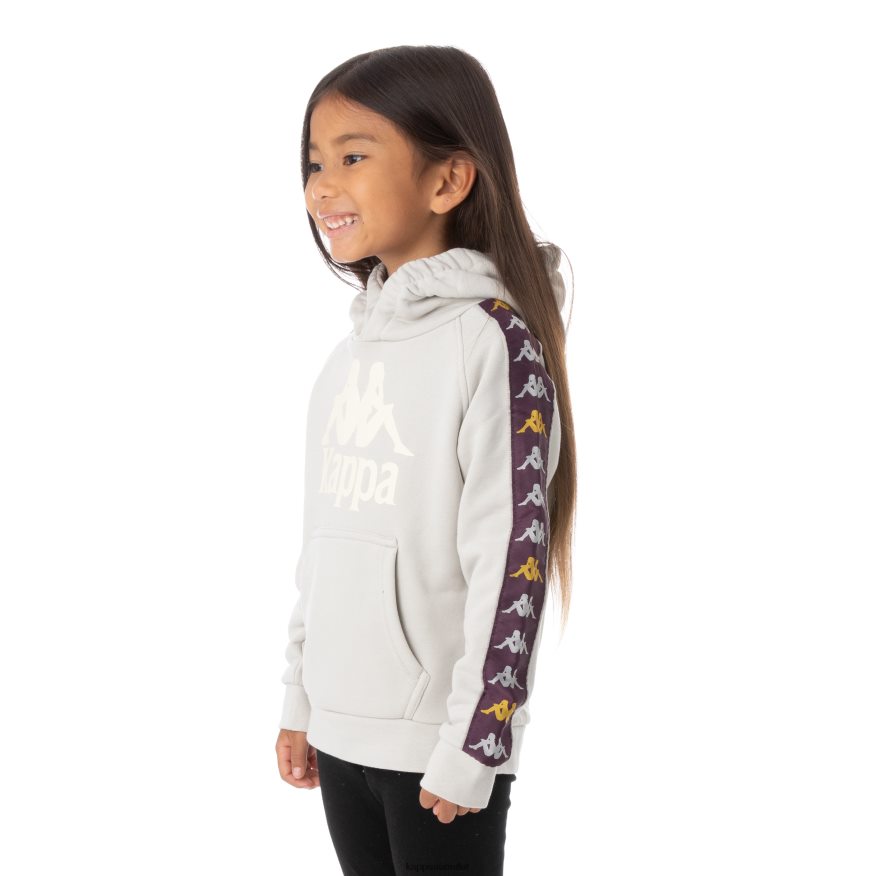 Kappa Kids Kids 222 Banda Hurtado 3 Hoodie Grey Silver R0HPN8555