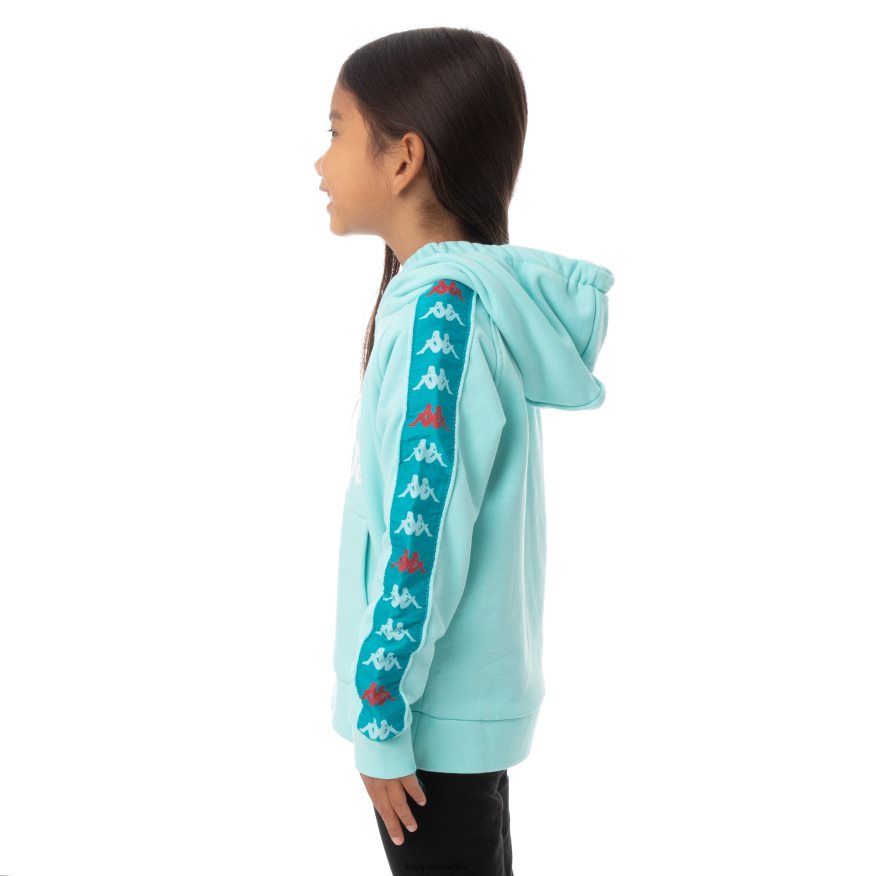 Kappa Kids Kids 222 Banda Hurtado 3 Hoodie Peacock R0HPN8556