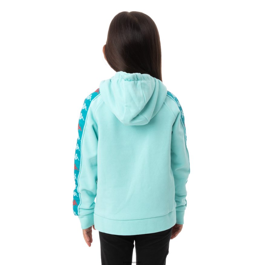 Kappa Kids Kids 222 Banda Hurtado 3 Hoodie Peacock R0HPN8556