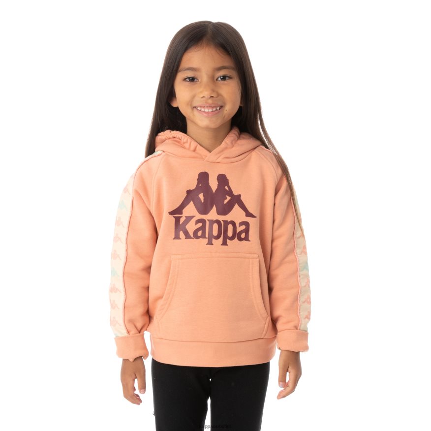 Kappa Kids Kids 222 Banda Hurtado 3 Hoodie Pink Coral R0HPN8551
