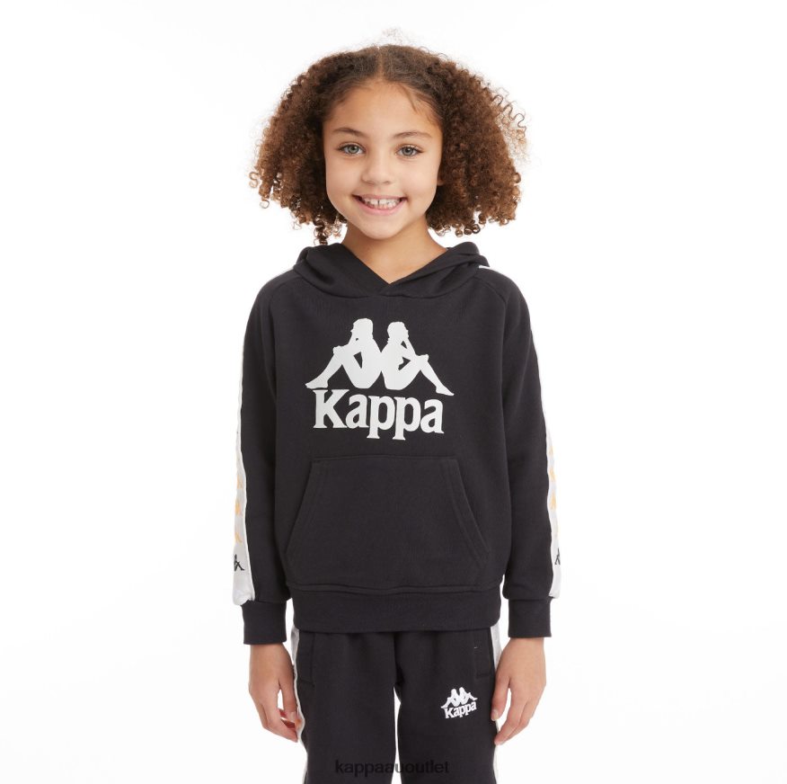 Kappa Kids Kids 222 Banda Hurtado 4 Hoodie Black Smoke R0HPN8528