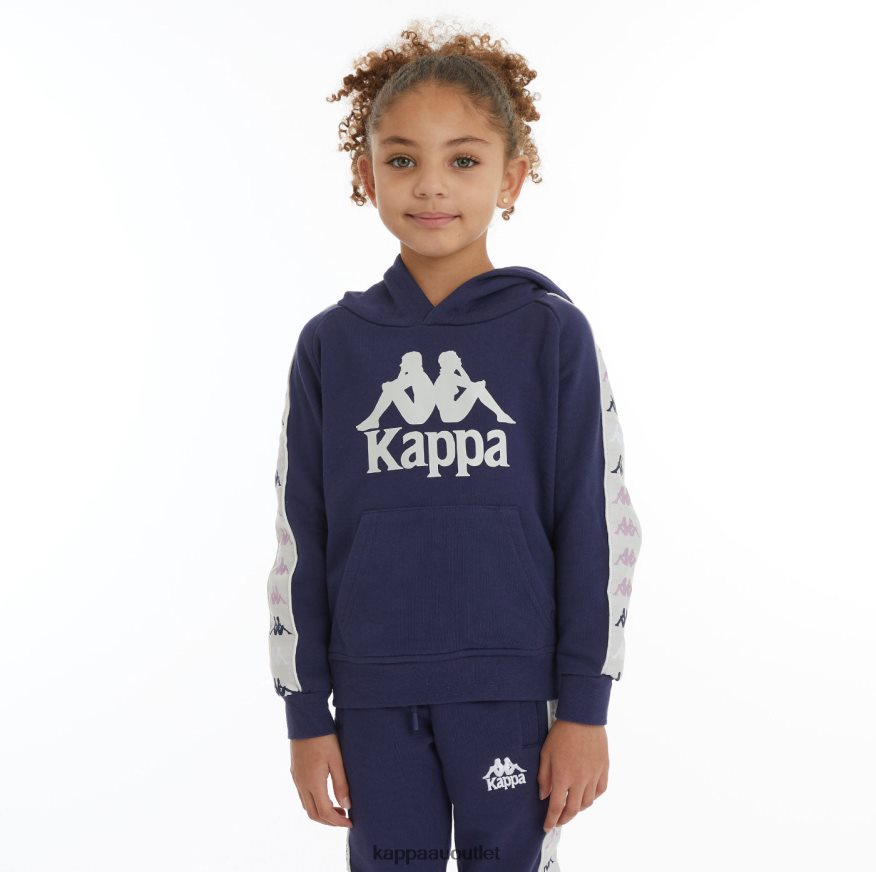 Kappa Kids Kids 222 Banda Hurtado 4 Hoodie Navy R0HPN8527