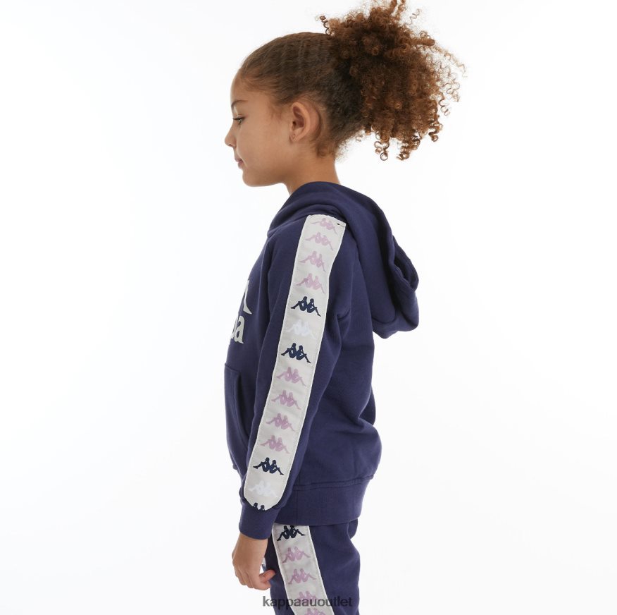 Kappa Kids Kids 222 Banda Hurtado 4 Hoodie Navy R0HPN8527