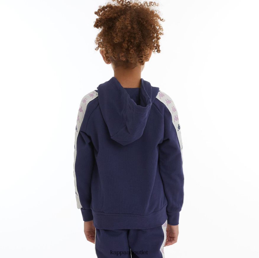 Kappa Kids Kids 222 Banda Hurtado 4 Hoodie Navy R0HPN8527