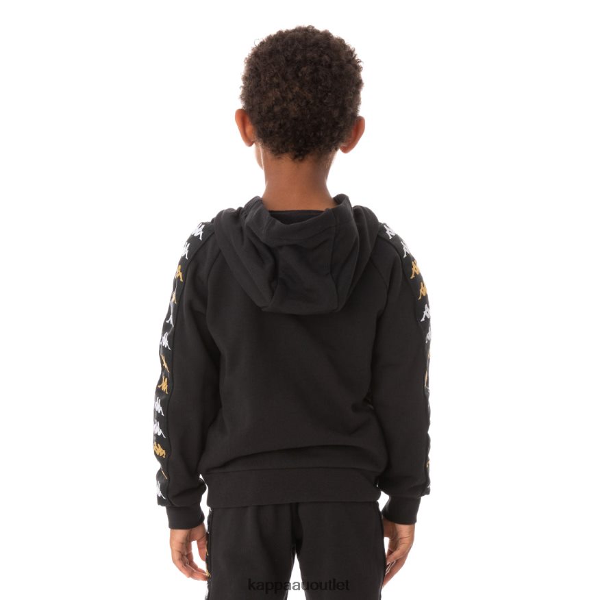 Kappa Kids Kids 222 Banda Hurtadon Hoodie Black Smoke R0HPN8544
