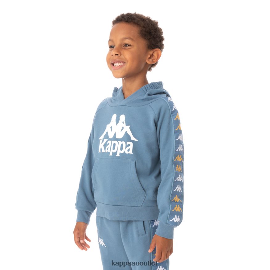 Kappa Kids Kids 222 Banda Hurtadon Hoodie Light Blue R0HPN8542