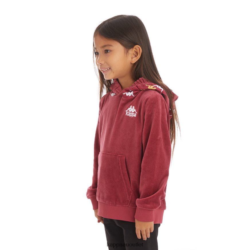 Kappa Kids Kids 222 Banda Loredo Hoodie Burgundy R0HPN8540