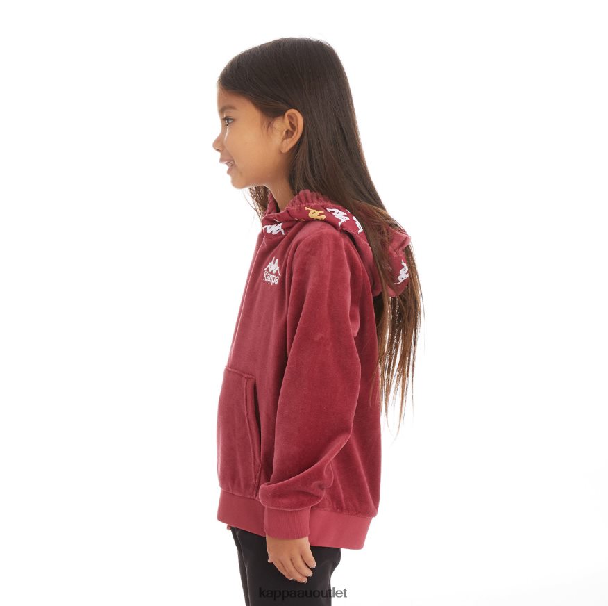 Kappa Kids Kids 222 Banda Loredo Hoodie Burgundy R0HPN8540