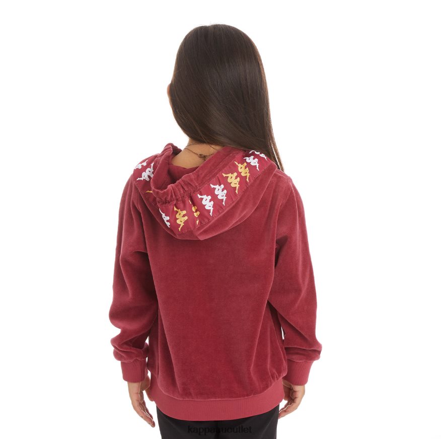 Kappa Kids Kids 222 Banda Loredo Hoodie Burgundy R0HPN8540