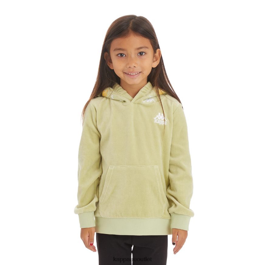 Kappa Kids Kids 222 Banda Loredo Hoodie Green Sage R0HPN8532