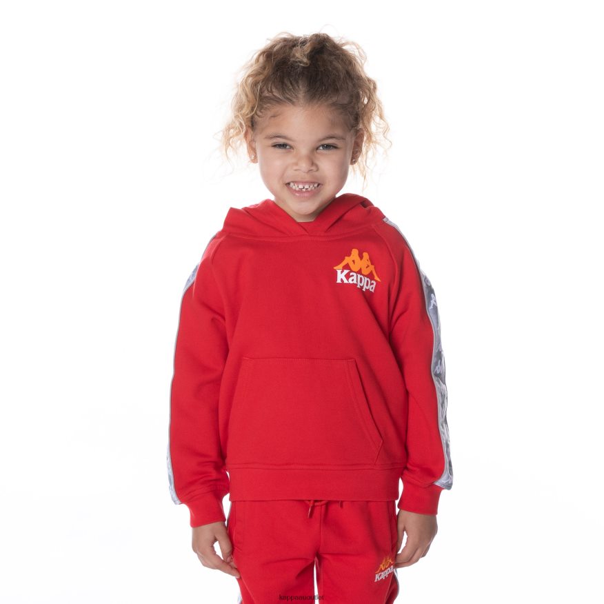 Kappa Kids Kids 222 Banda Solgo Hoodie RED R0HPN8502