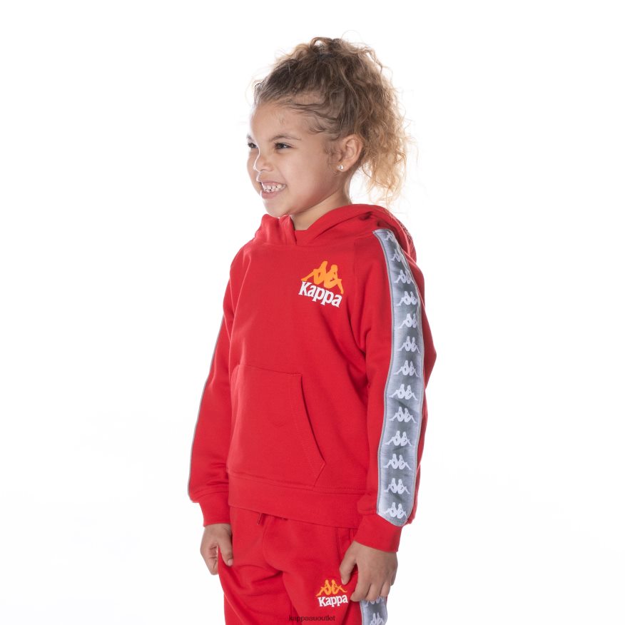 Kappa Kids Kids 222 Banda Solgo Hoodie RED R0HPN8502