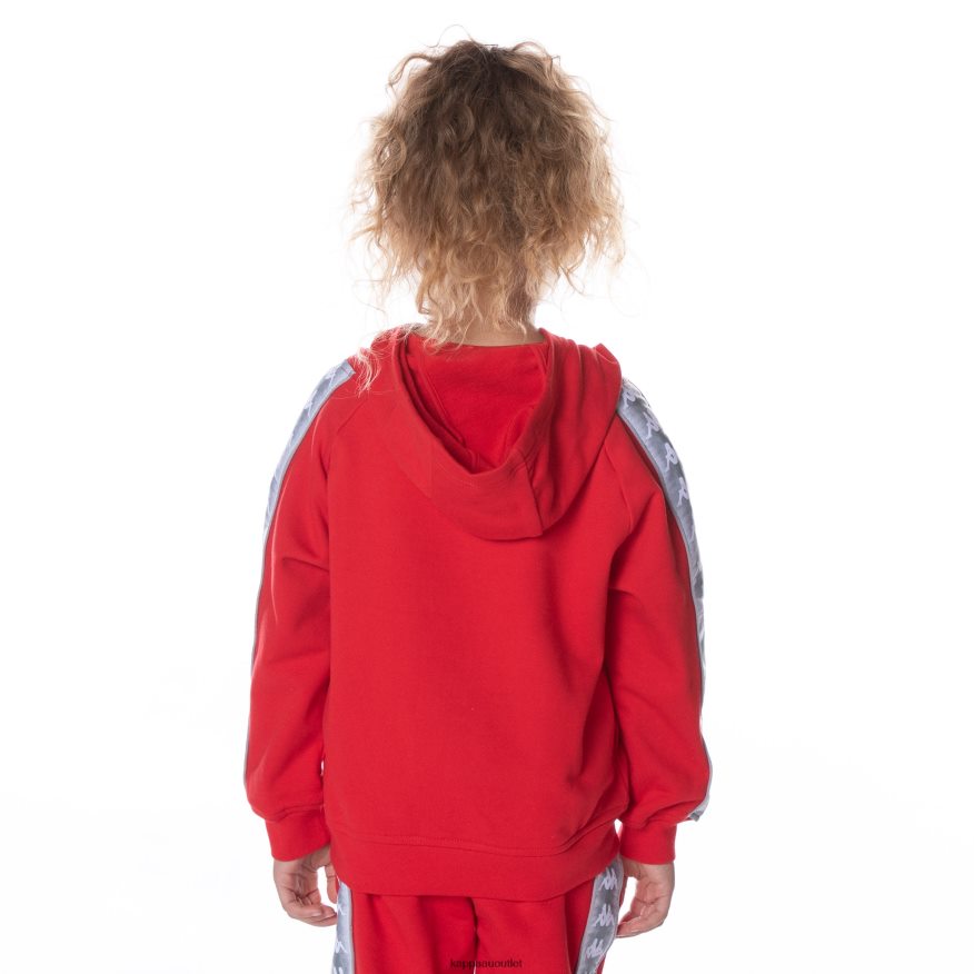 Kappa Kids Kids 222 Banda Solgo Hoodie RED R0HPN8502