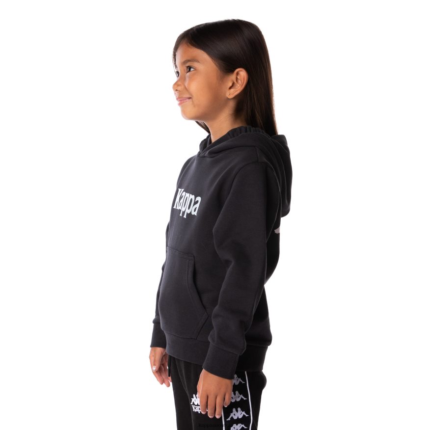 Kappa Kids Kids Authentic Haris Hoodie Black Smoke R0HPN8513