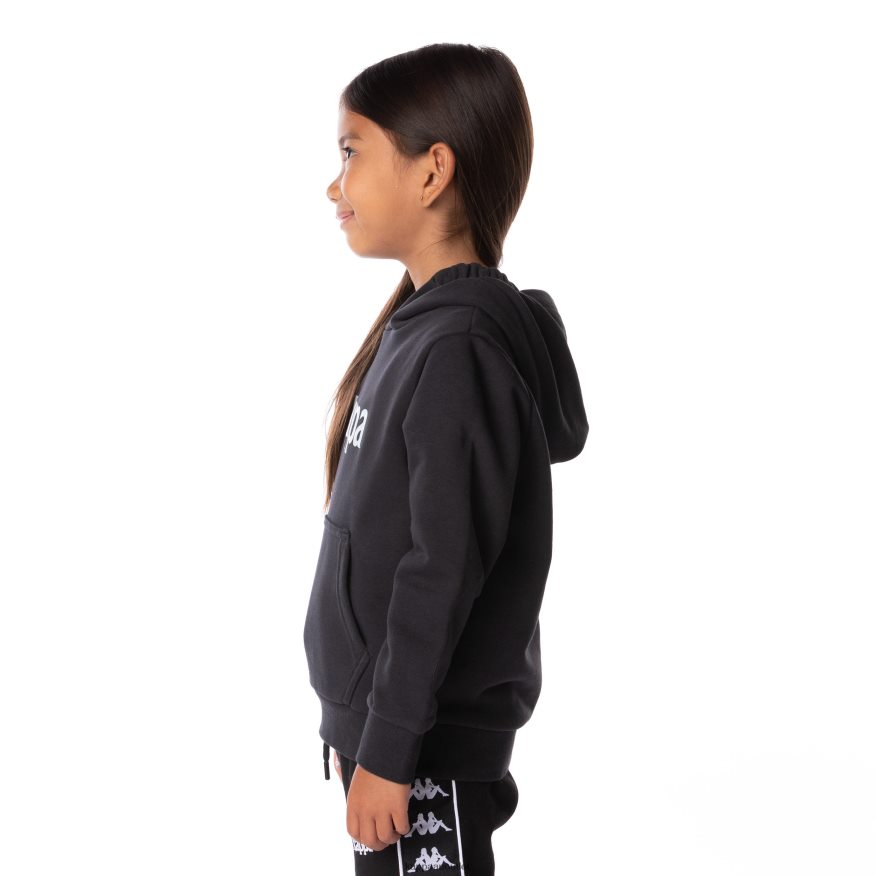 Kappa Kids Kids Authentic Haris Hoodie Black Smoke R0HPN8513