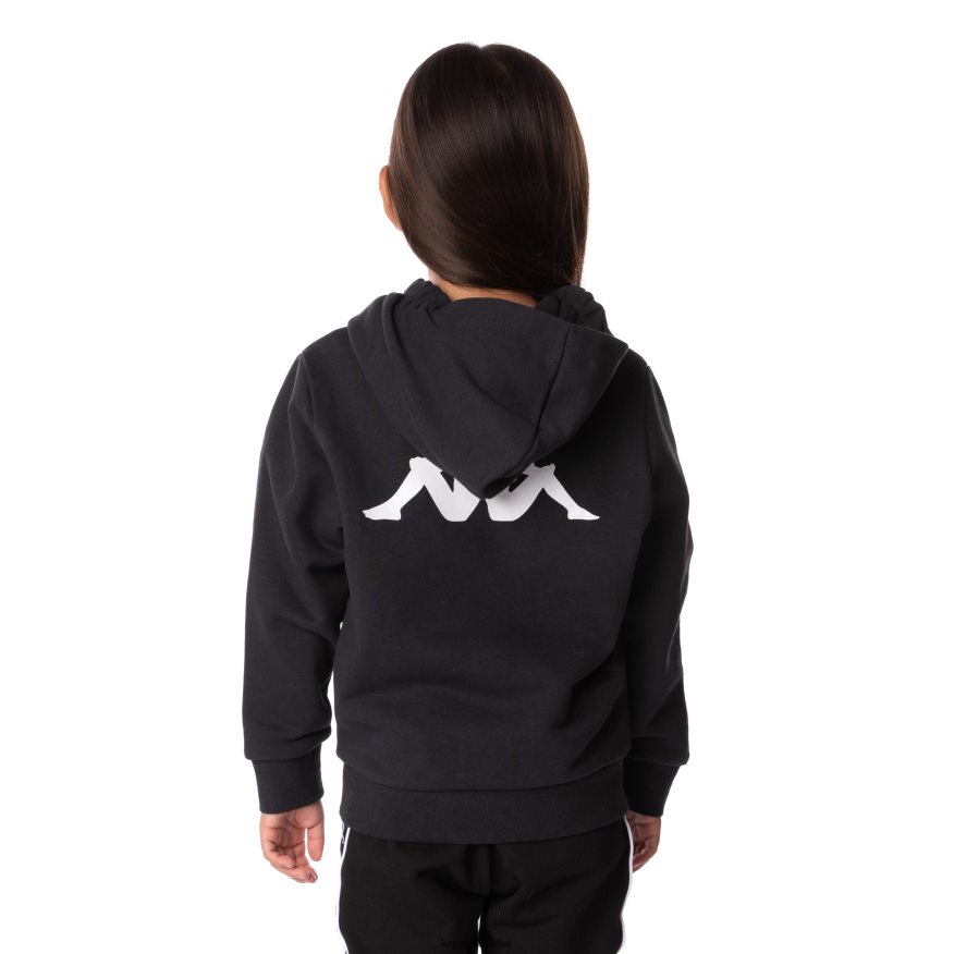 Kappa Kids Kids Authentic Haris Hoodie Black Smoke R0HPN8513