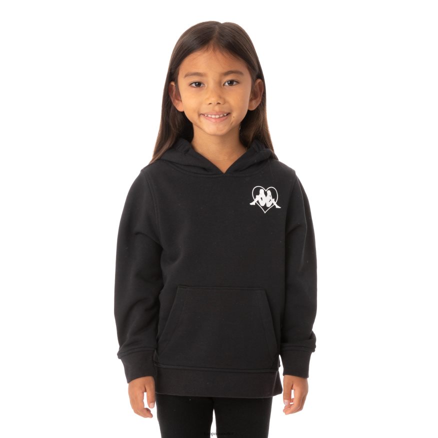 Kappa Kids Kids Authentic Love Torun Hoodie Black R0HPN8554