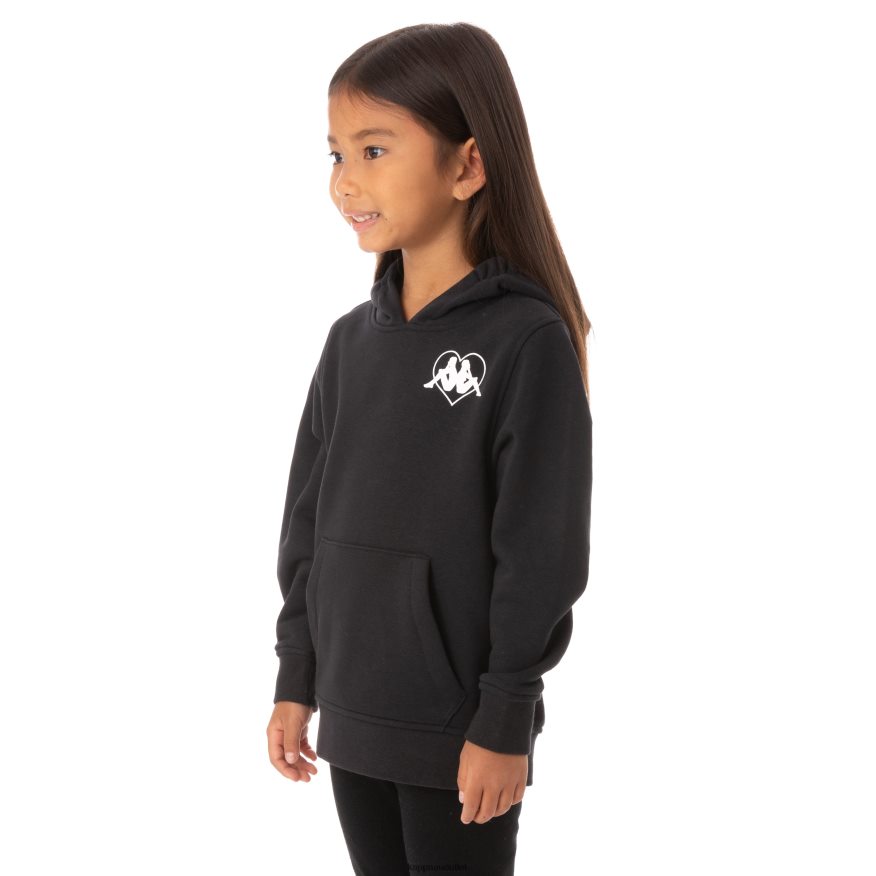 Kappa Kids Kids Authentic Love Torun Hoodie Black R0HPN8554