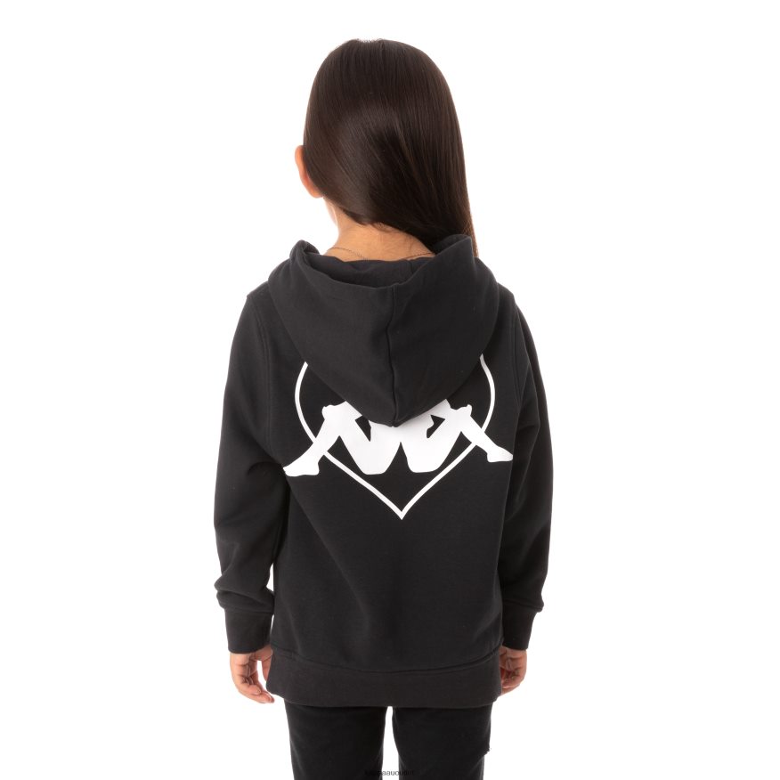Kappa Kids Kids Authentic Love Torun Hoodie Black R0HPN8554