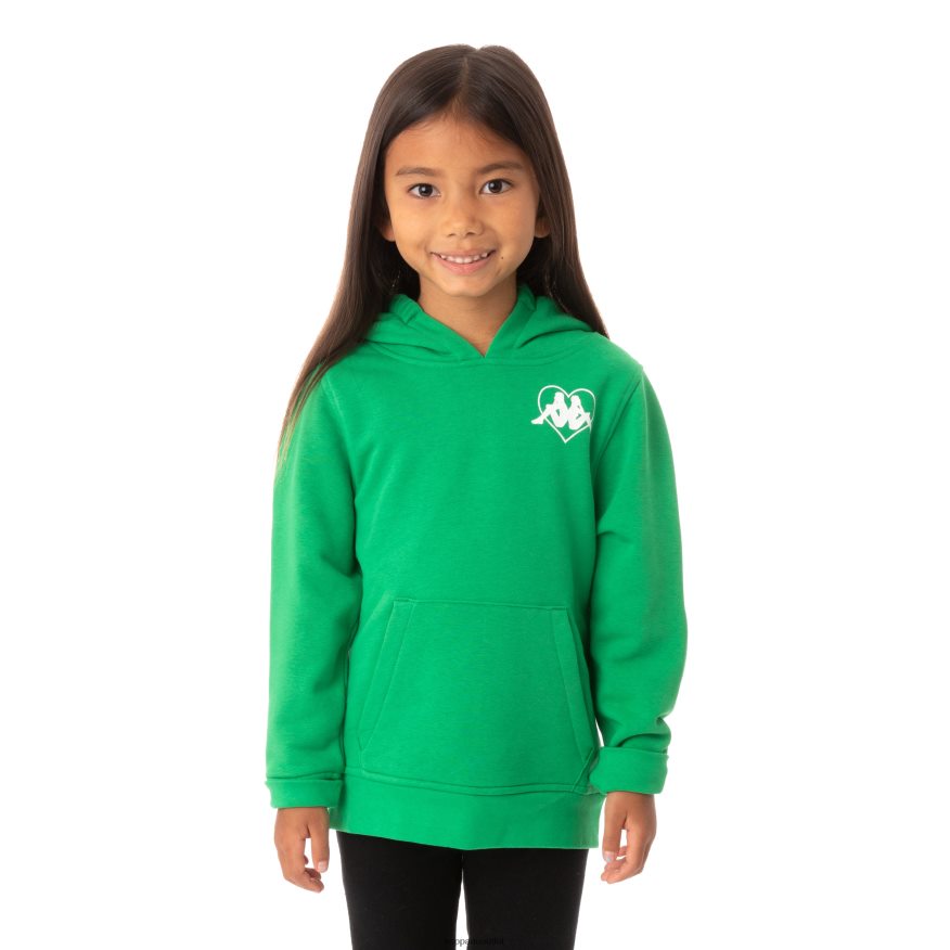 Kappa Kids Kids Authentic Love Torun Hoodie Green R0HPN8552