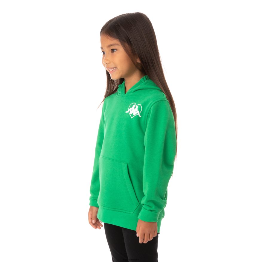 Kappa Kids Kids Authentic Love Torun Hoodie Green R0HPN8552