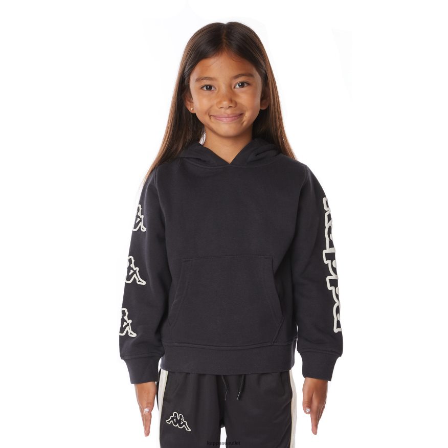 Kappa Kids Kids Logo Avo Hoodie Black Smoke R0HPN8510