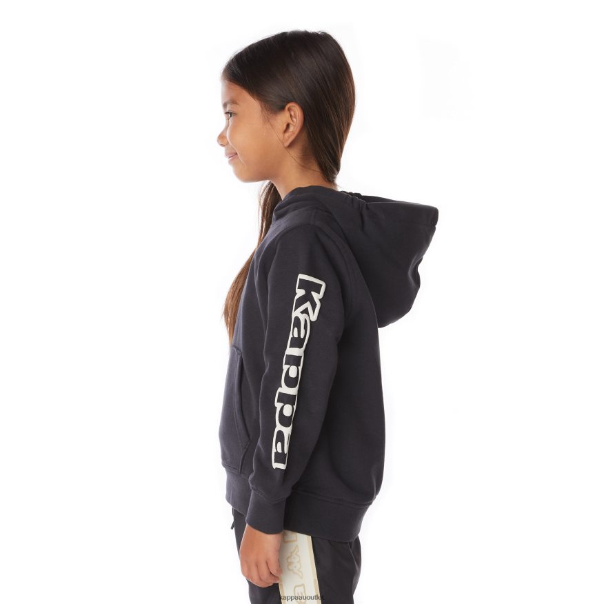 Kappa Kids Kids Logo Avo Hoodie Black Smoke R0HPN8510