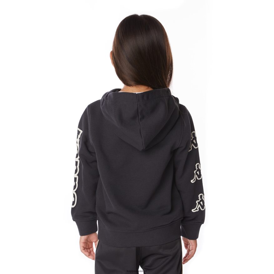 Kappa Kids Kids Logo Avo Hoodie Black Smoke R0HPN8510